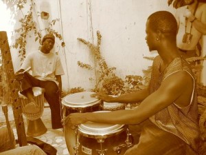 Thione with brother Gora