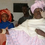 Thione recording with his Aunt (right) and Mother (left)